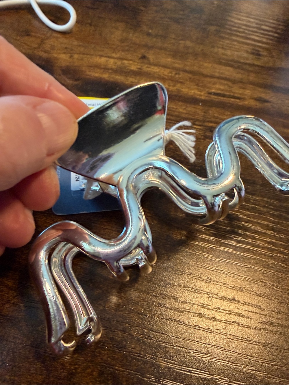 Hairclip - Metal. silver. NWT - Picture 3 of 3